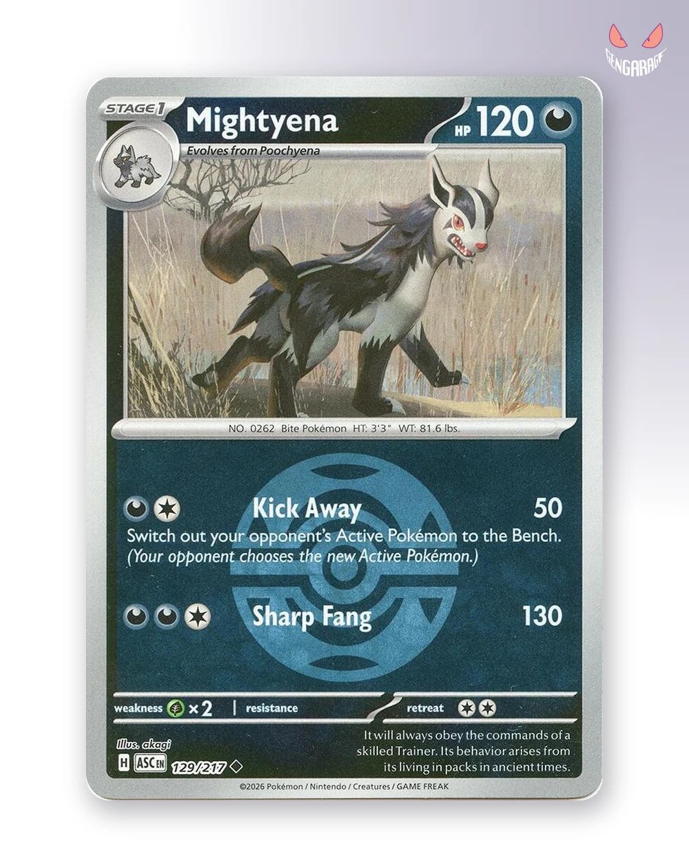 Mightyena 129 [Dusk Ball] [NM] - Ascended Heroes