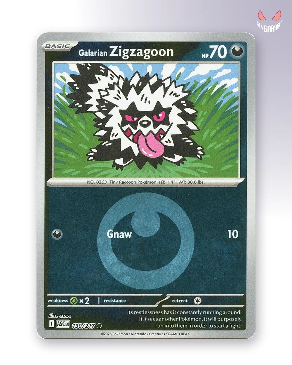 Galarian Zigzagoon  130 [Energy] [NM] - Ascended Heroes