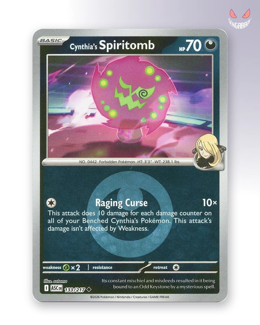 Cynthia's Spiritomb  133 [Energy] [NM] - Ascended Heroes