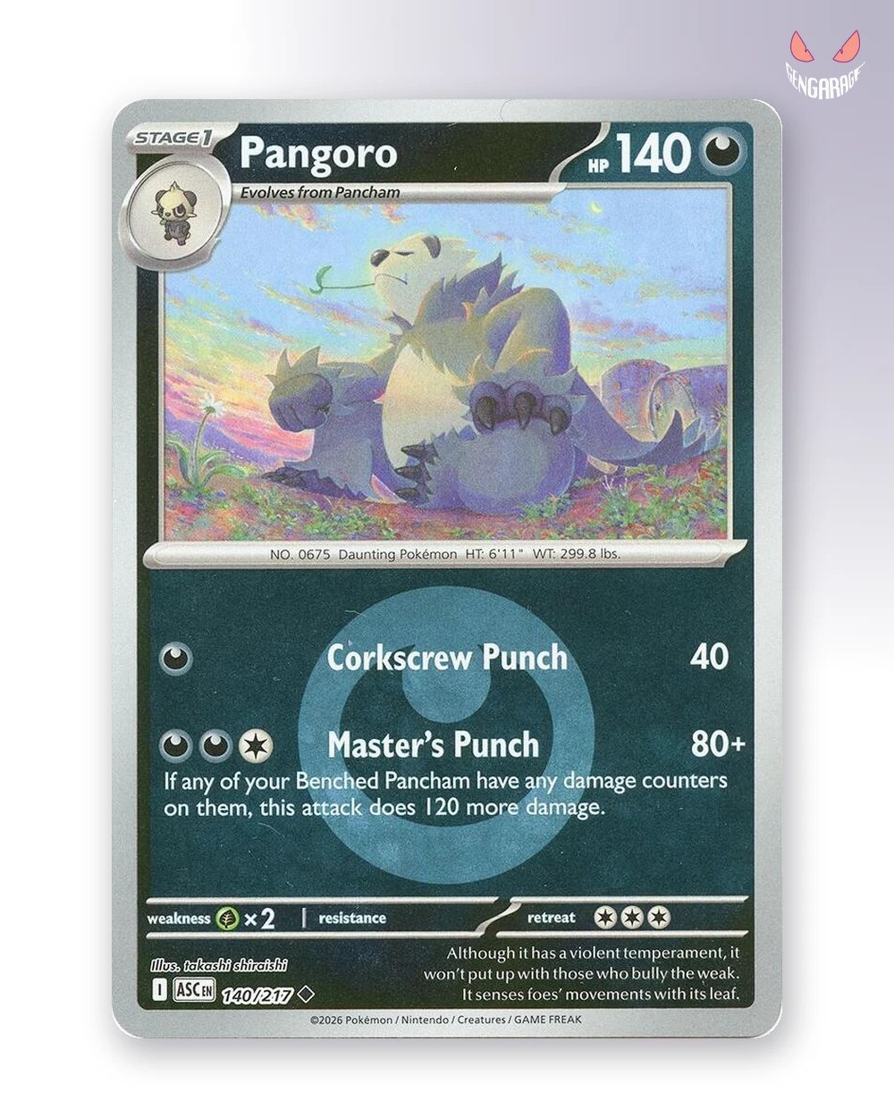 Pangoro  140 [Energy] [NM] - Ascended Heroes