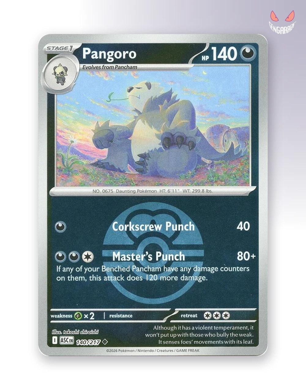 Pangoro  140 [Love Ball] [NM] - Ascended Heroes