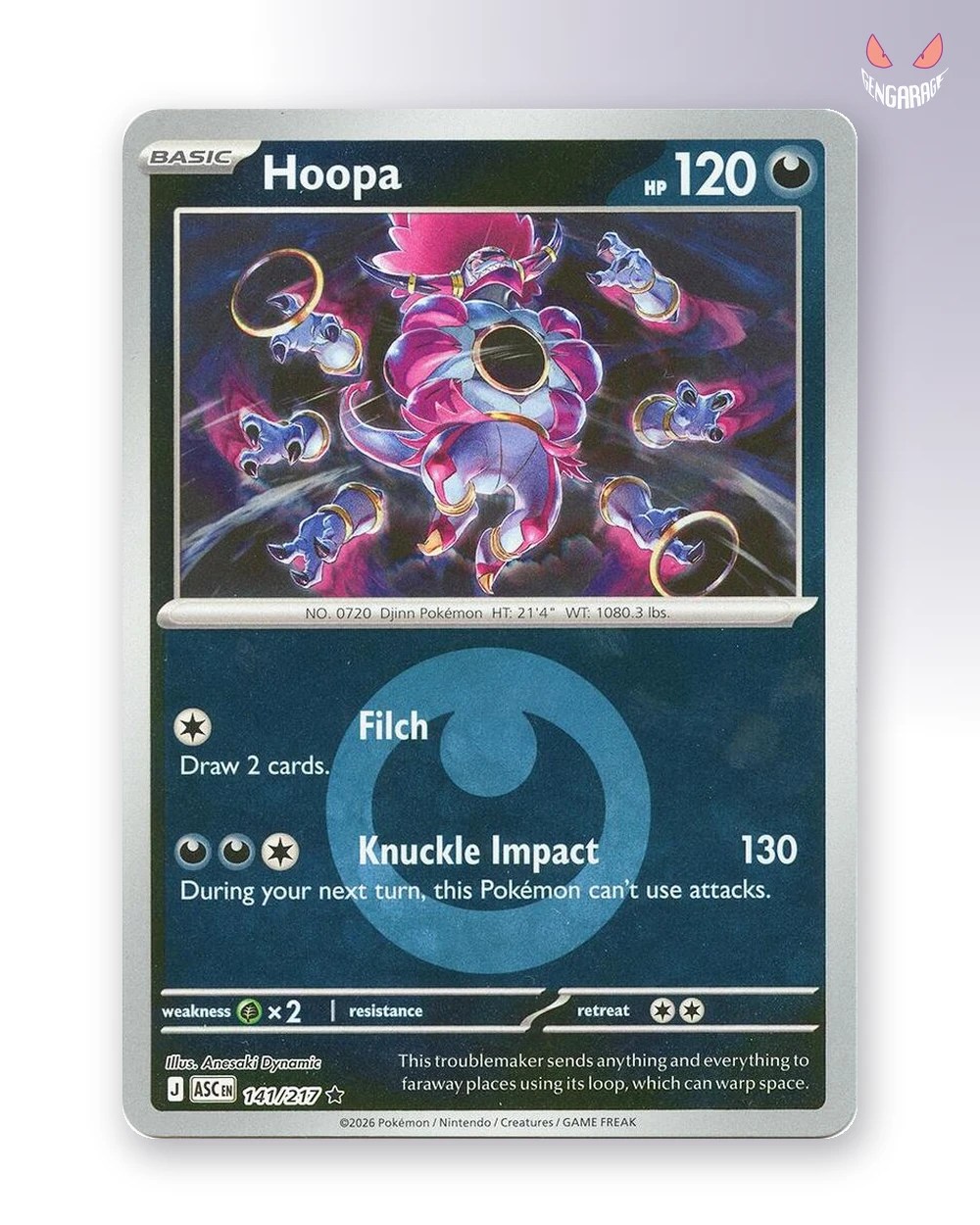 Hoopa  141 [Energy] [NM] - Ascended Heroes
