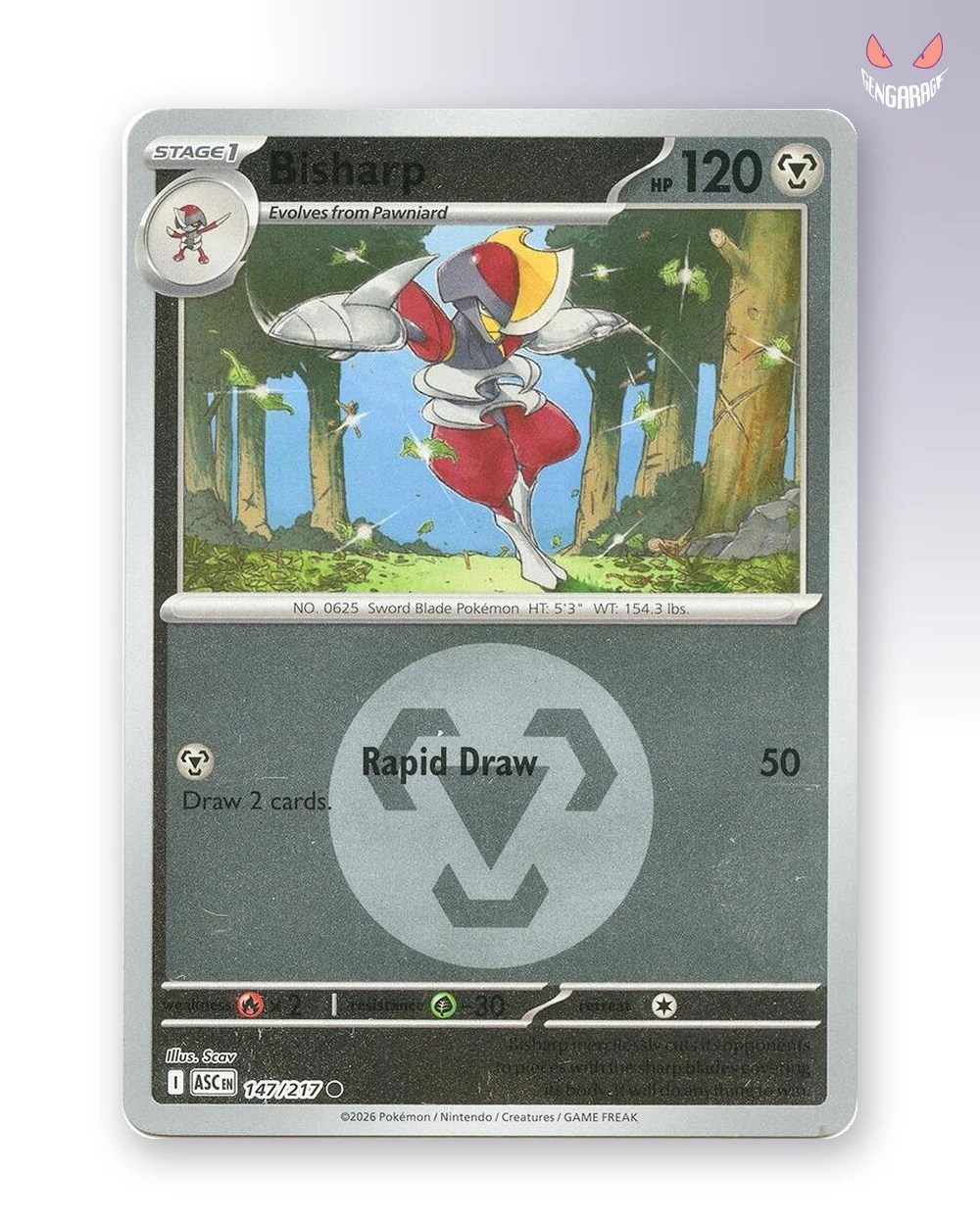 Bisharp 147 [Energy] [NM] - Ascended Heroes