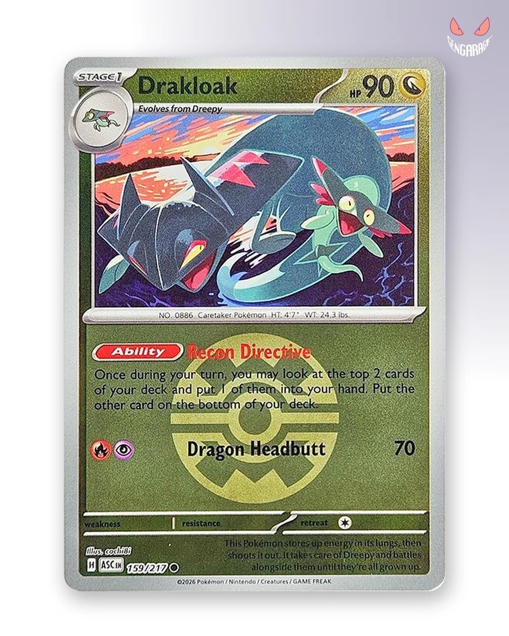 Drakloak 159 [Quick Ball] [NM] - Ascended Heroes