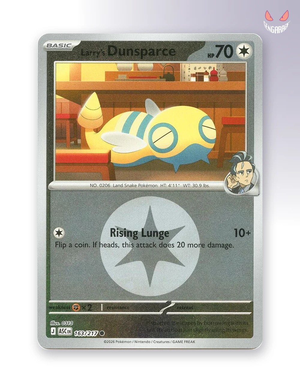 Larry's Dunsparce  163 [Energy] [NM] - Ascended Heroes