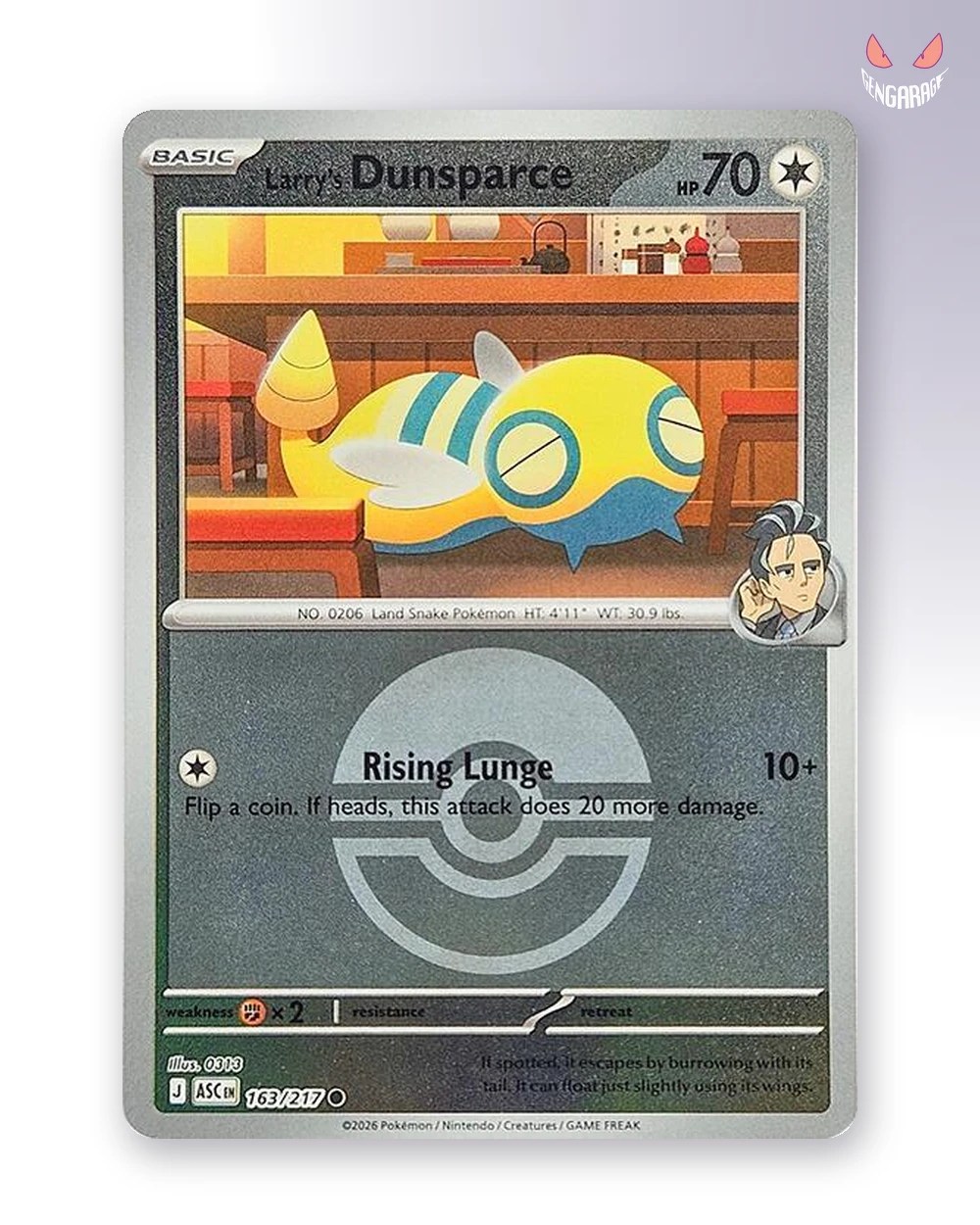 Larry's Dunsparce  163 [Pokeball] [NM] - Ascended Heroes