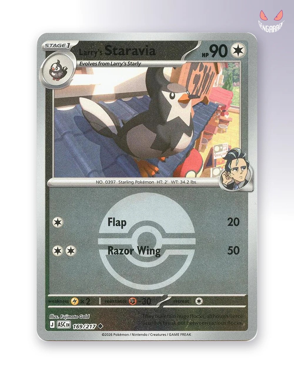 Larry's Staravia  169 [Pokeball] [NM] - Ascended Heroes
