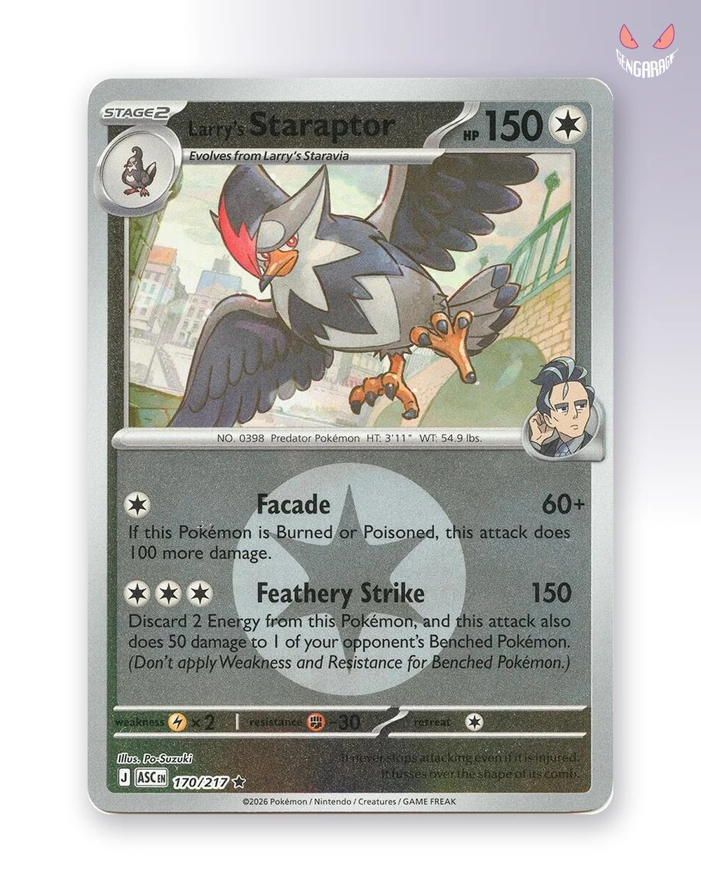 Larry's Staraptor  170 [Energy] [NM] - Ascended Heroes