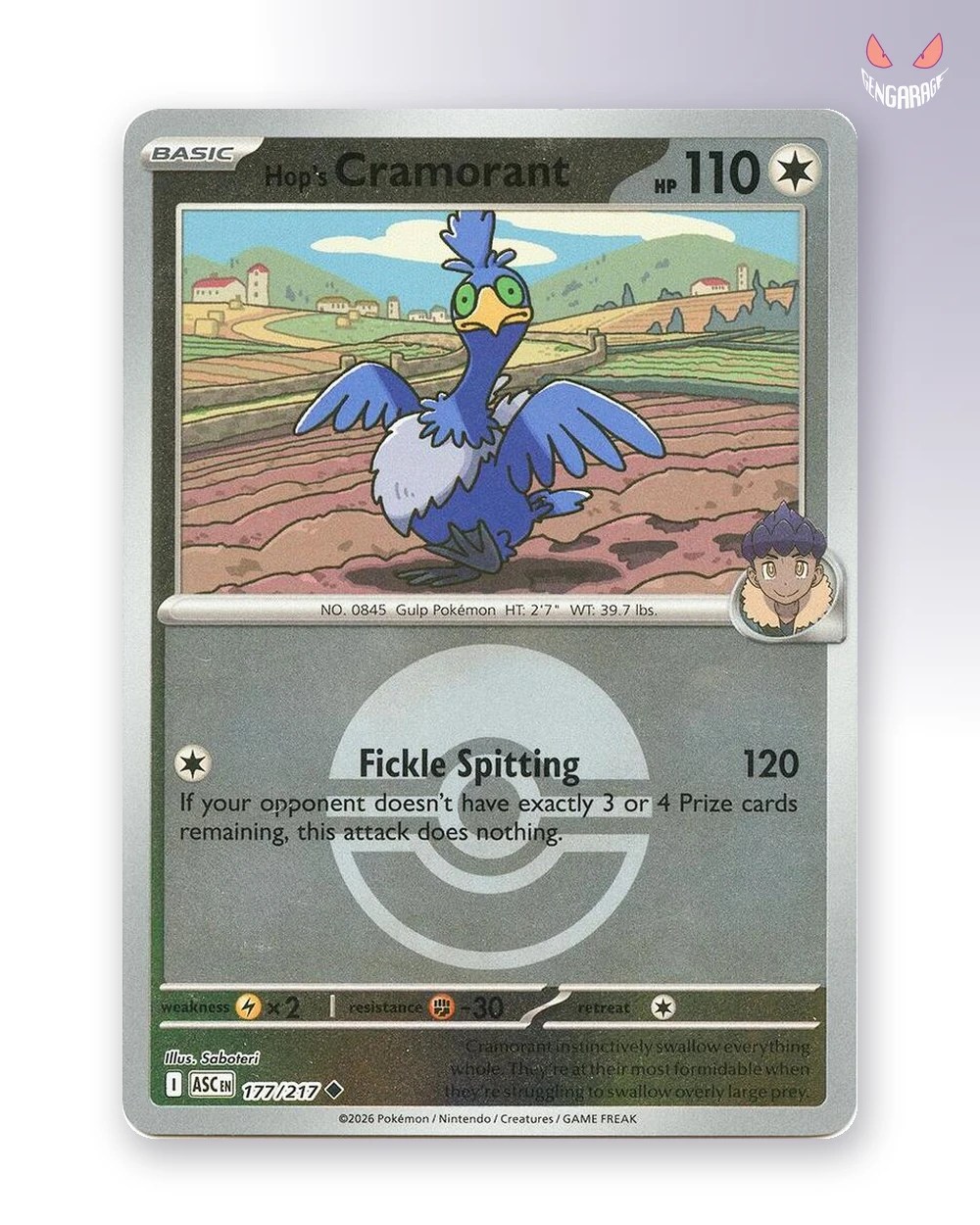 Hop's Cramorant  177 [Pokeball] [NM] - Ascended Heroes
