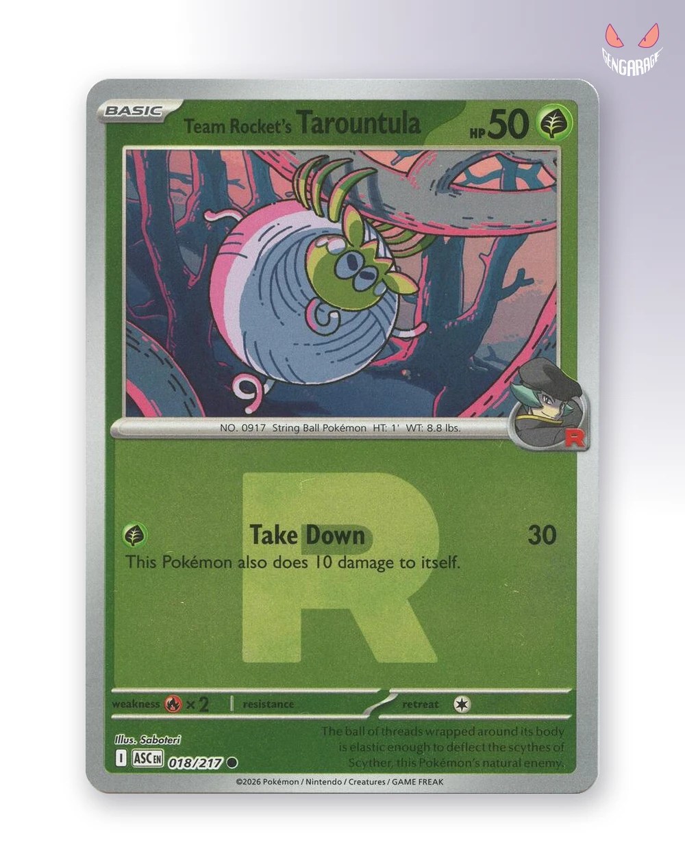 Team Rocket's Tarountula 18 [Team Rocket] [NM] - Ascended Heroes