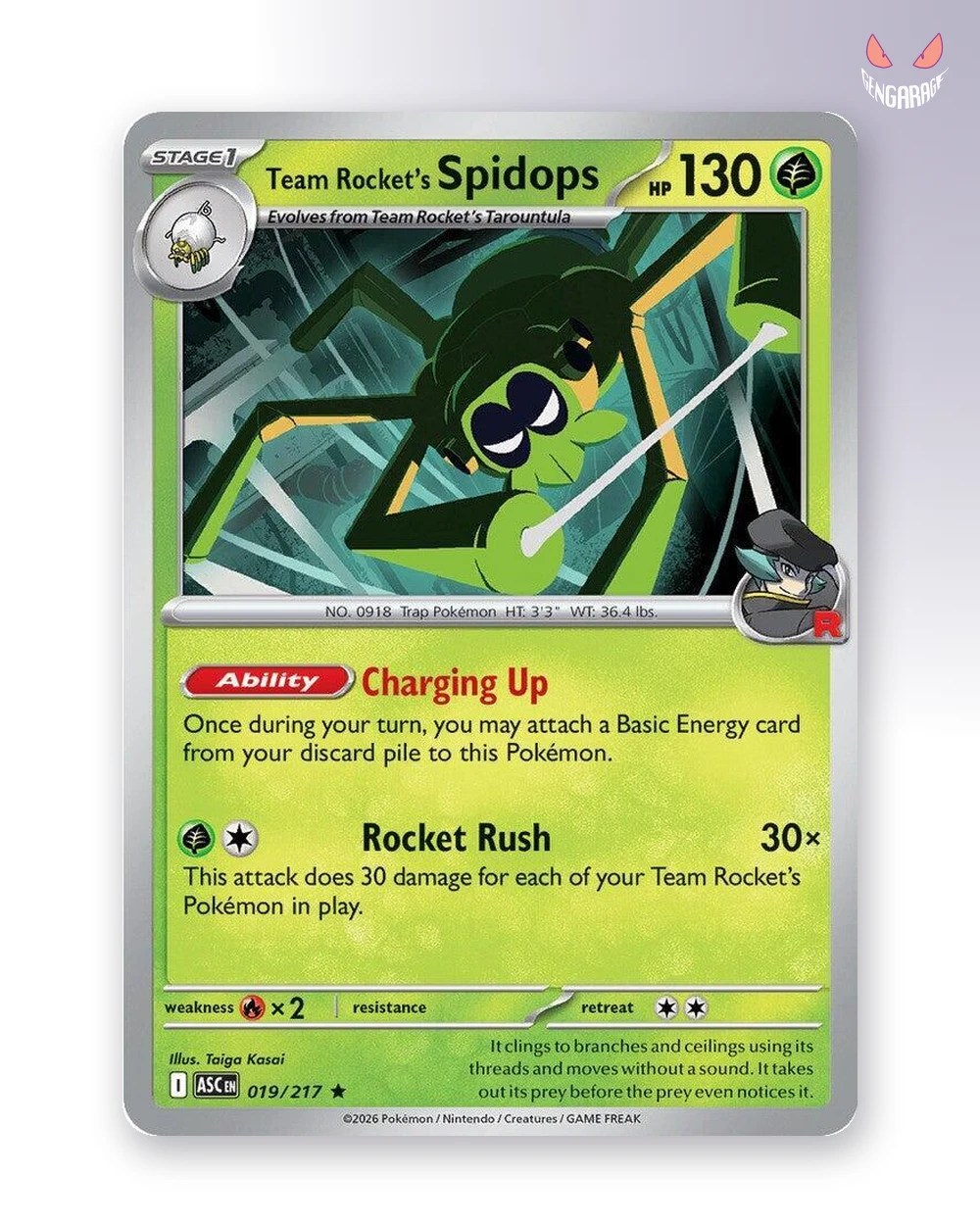 Team Rocket's Spidops 19 [H] [NM] - Ascended Heroes