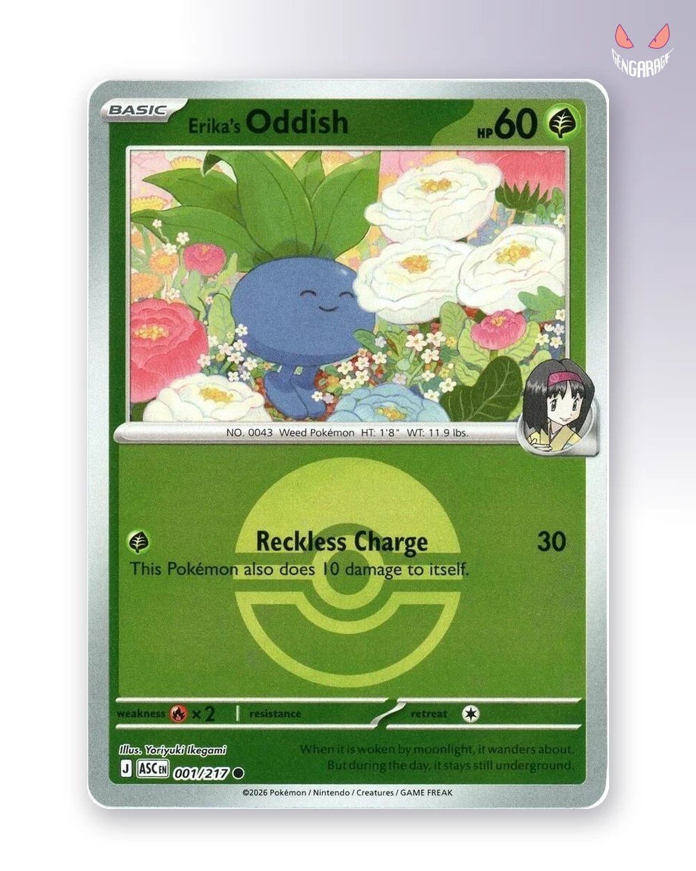Erika's Oddish 1 [Pokeball] [NM] - Ascended Heroes