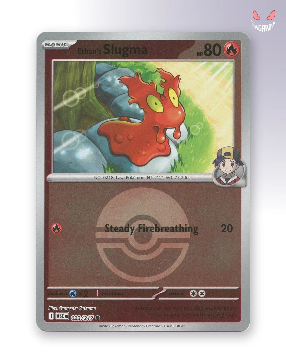 Ethan's Slugma 23 [Pokeball] [NM] - Ascended Heroes