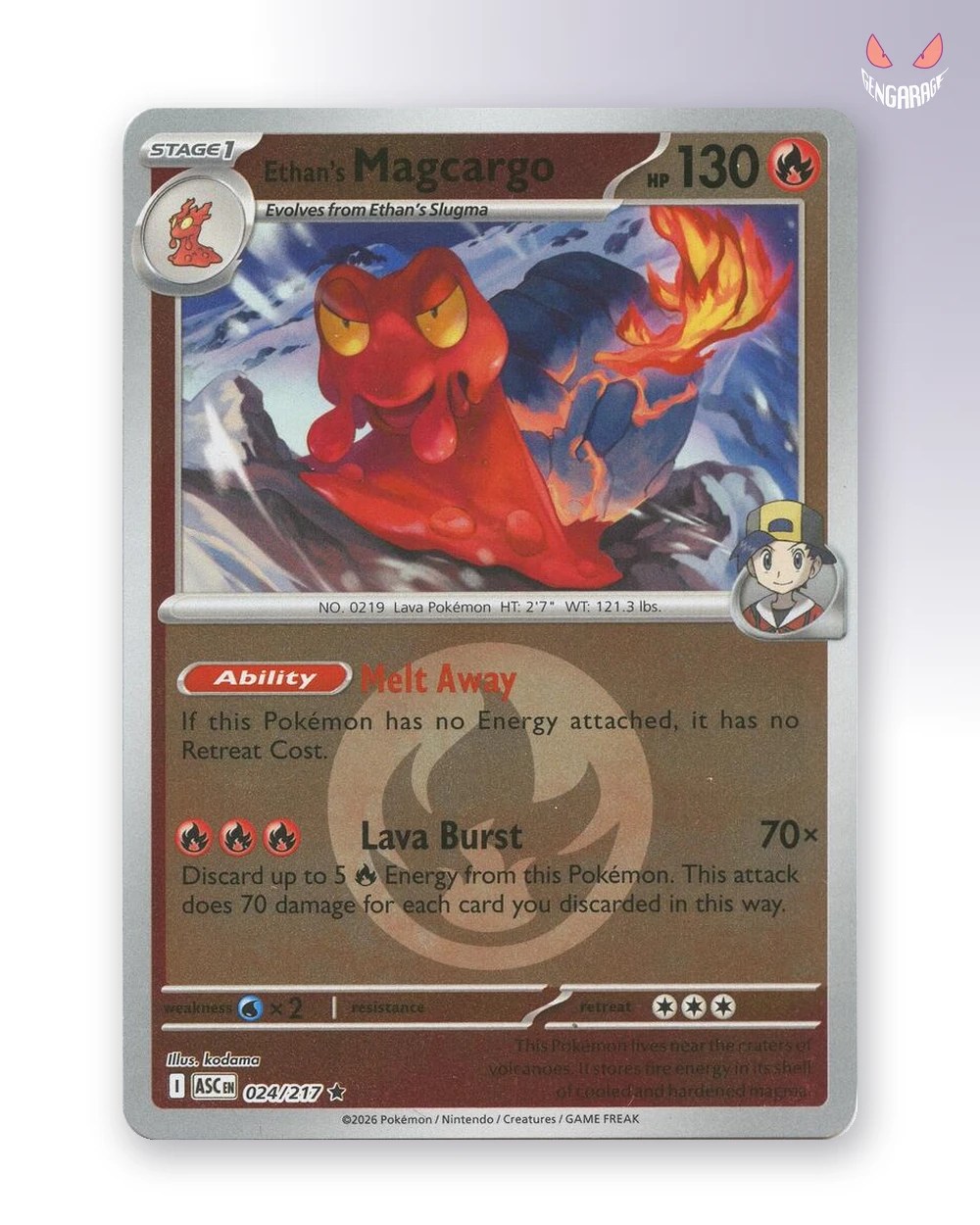 Ethan's Magcargo 24 [Energy] [NM] - Ascended Heroes
