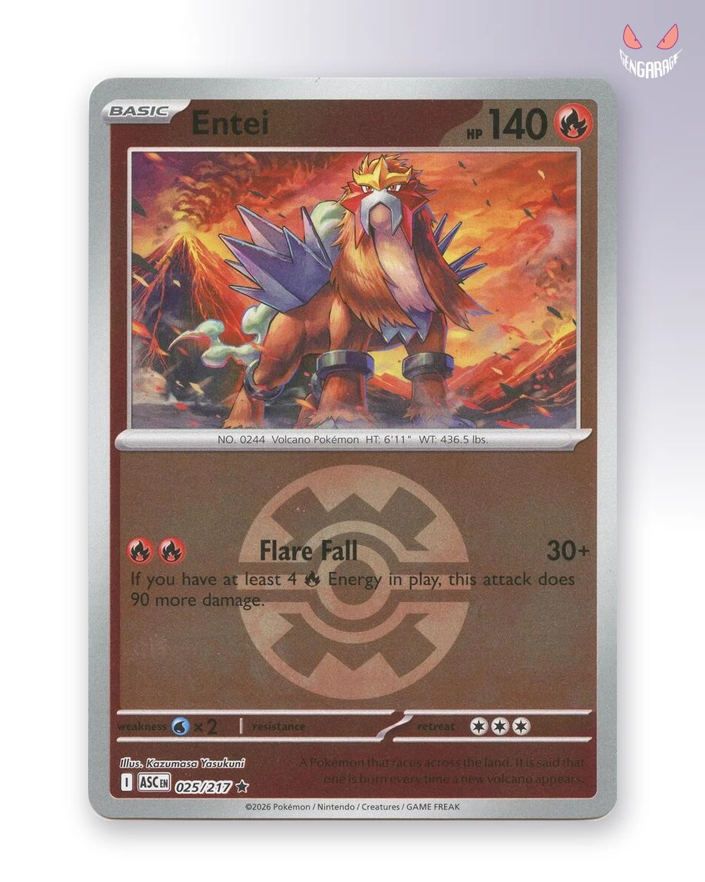 Entei 25 [Quick Ball] [NM] - Ascended Heroes