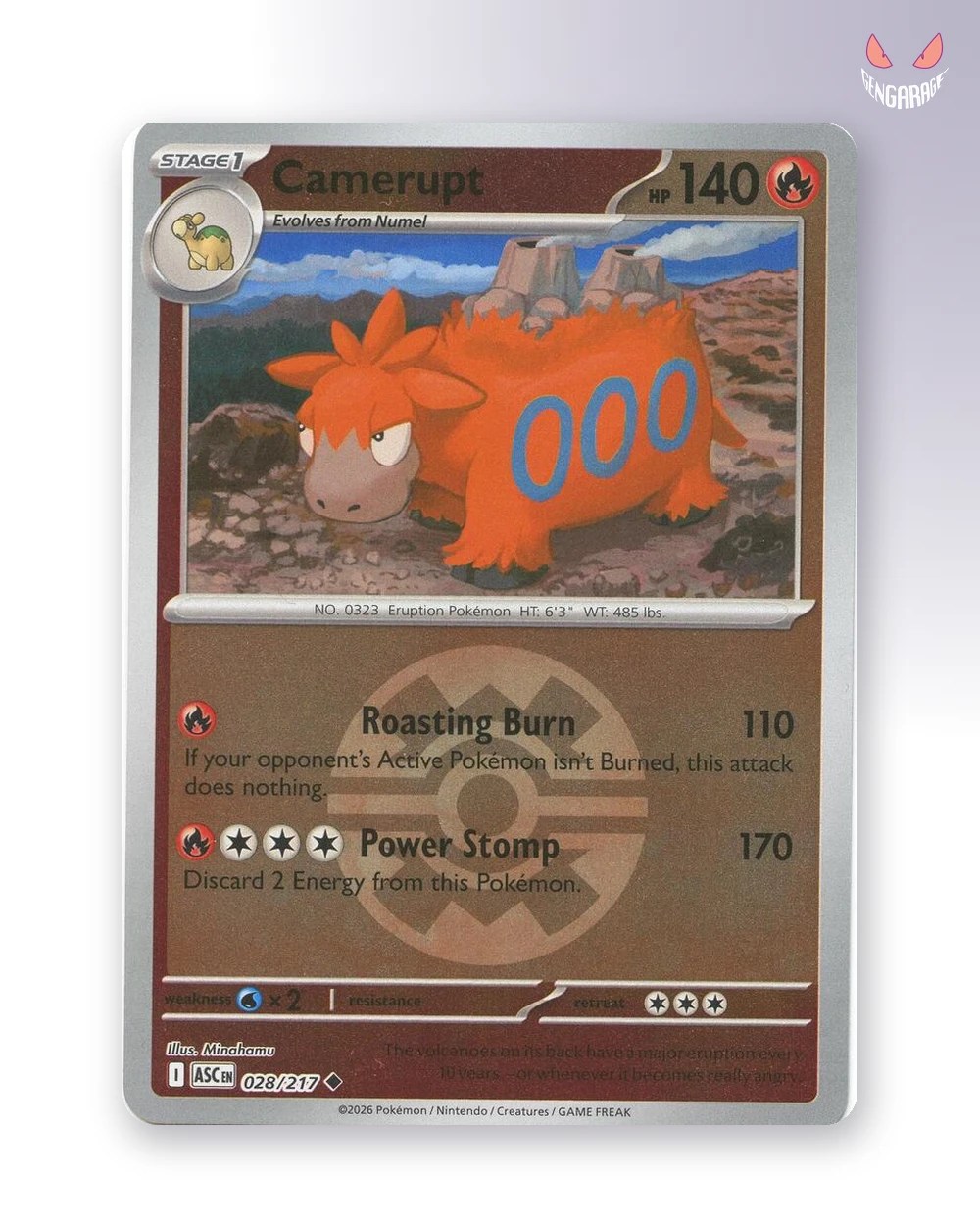 Camerupt 28 [Quick Ball] [NM] - Ascended Heroes
