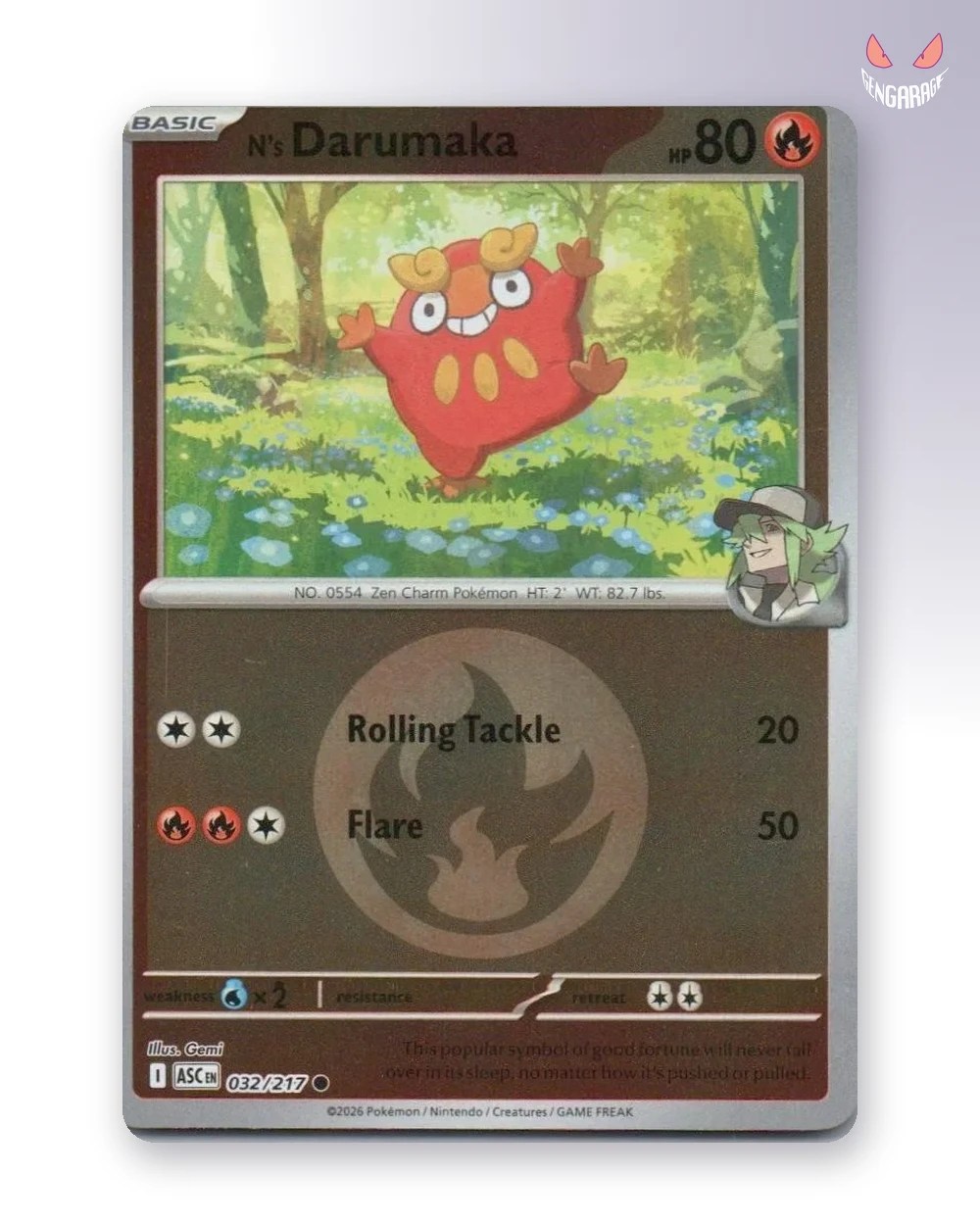 N's Darumaka 32 [Energy] [NM] - Ascended Heroes