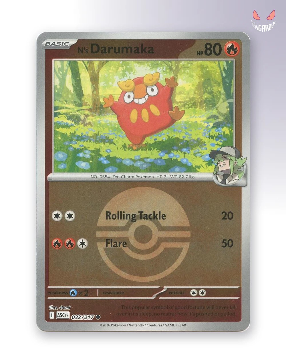 N's Darumaka 32 [Pokeball] [NM] - Ascended Heroes