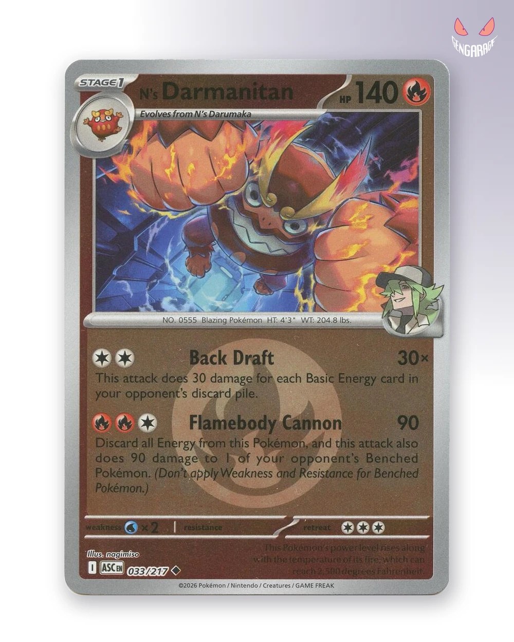 N's Darmanitan 33 [Energy] [NM] - Ascended Heroes