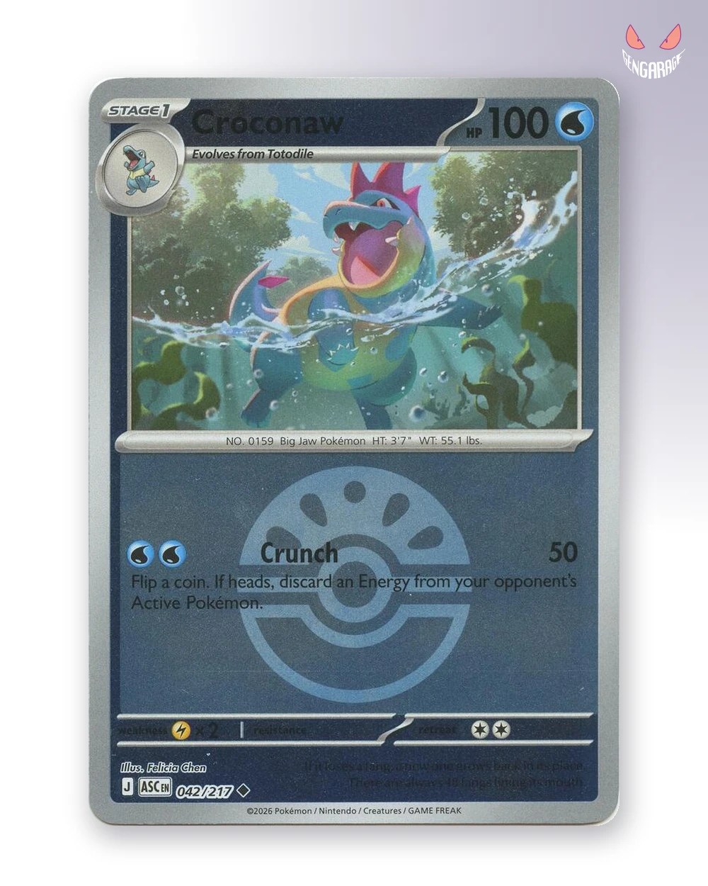 Croconaw 42 [Friend Ball] [NM] - Ascended Heroes