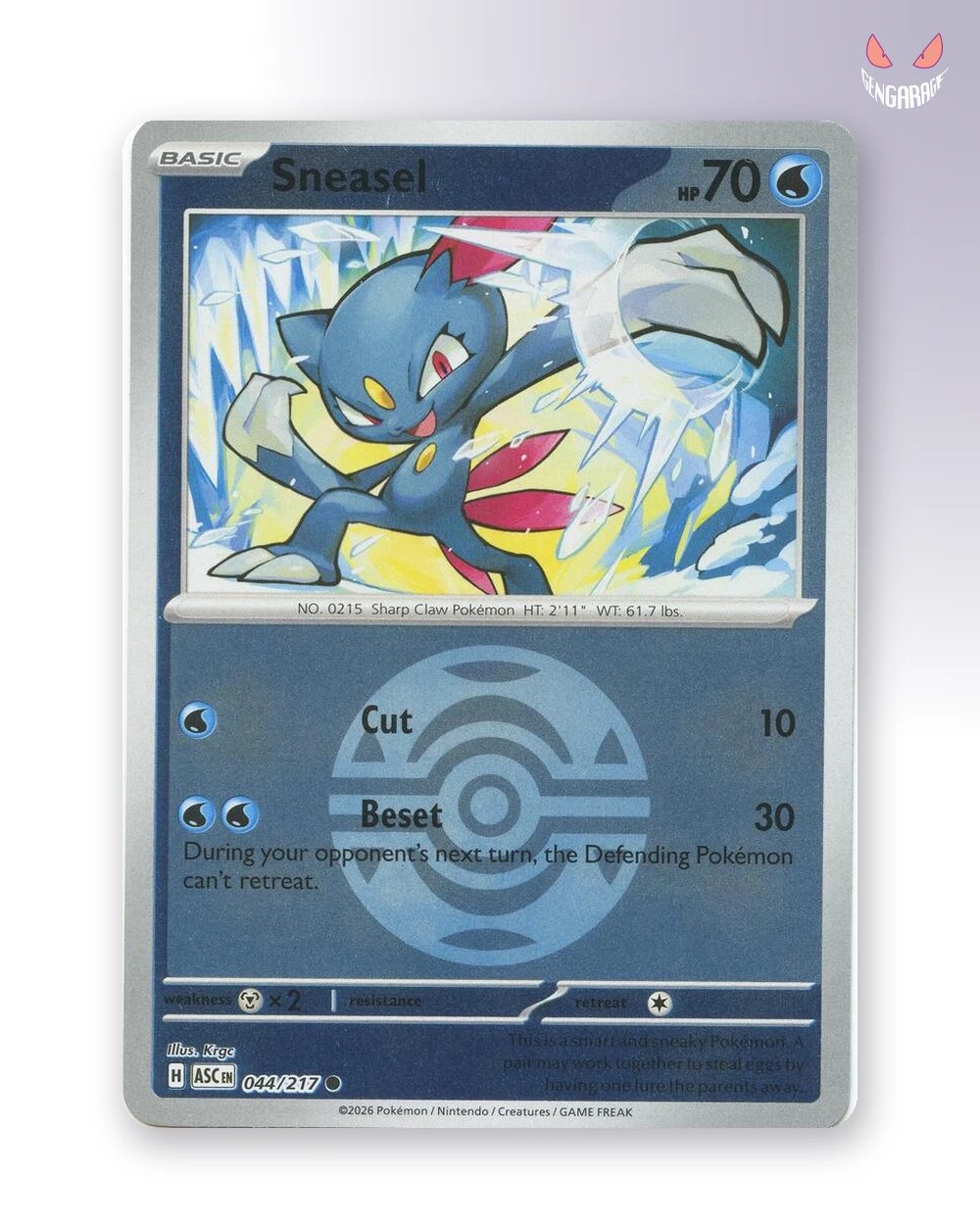 Sneasel 44 [Dusk Ball] [NM] - Ascended Heroes