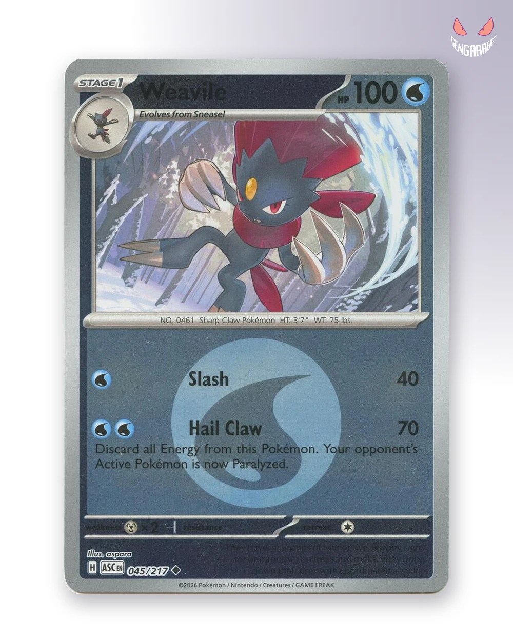 Weavile 45 [Energy] [NM] - Ascended Heroes