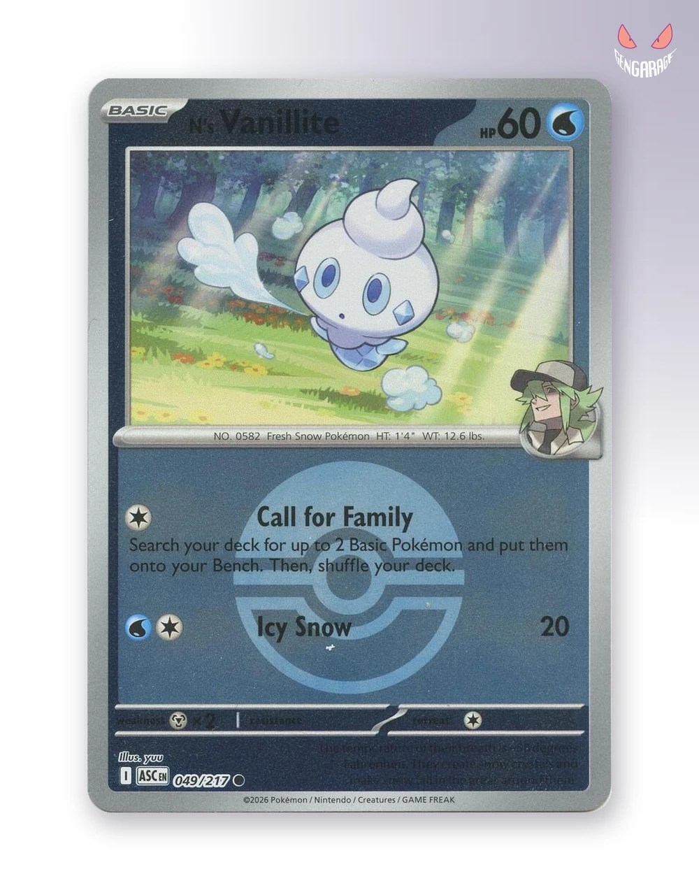 N's Vanillite 49 [Pokeball] [NM] - Ascended Heroes