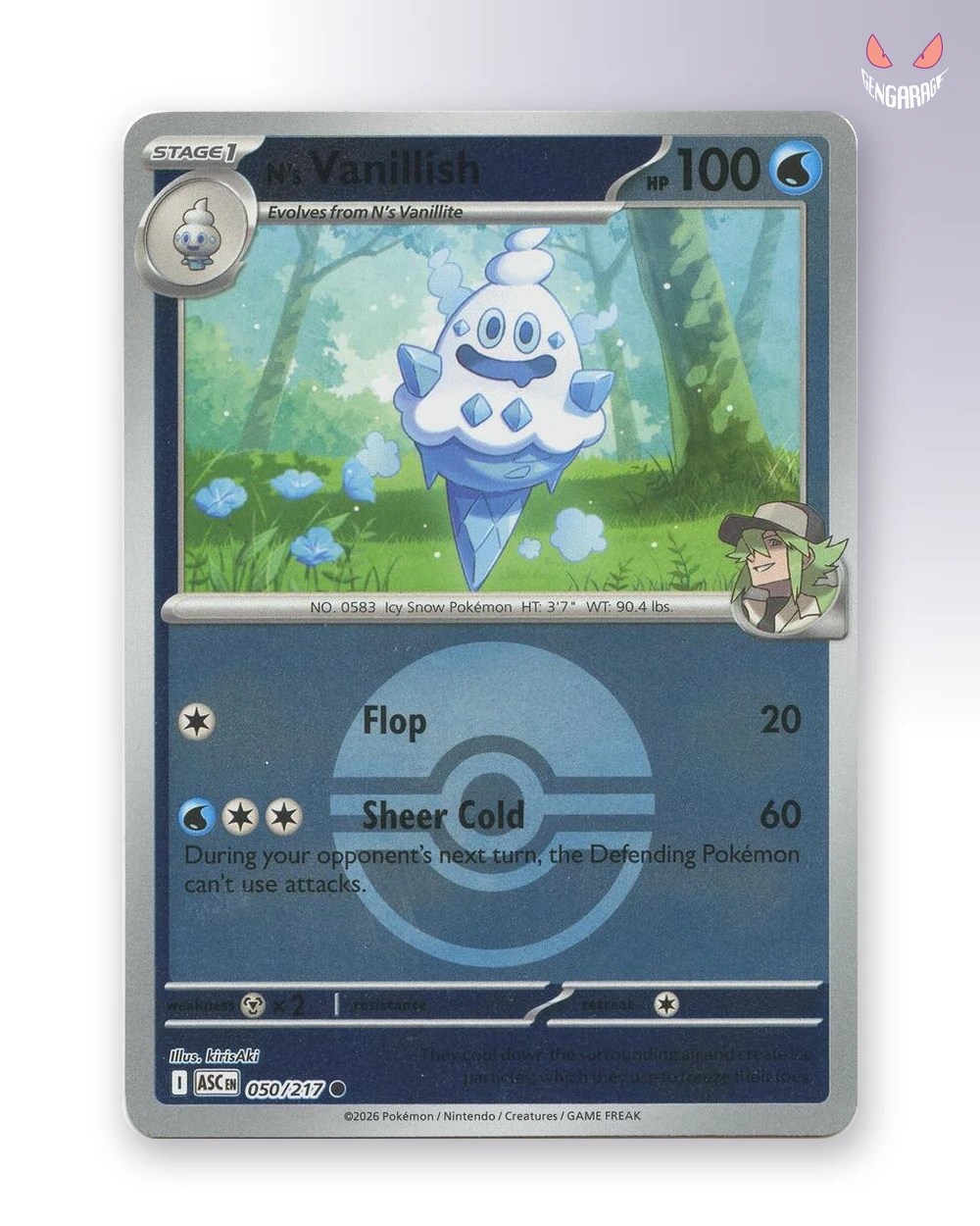 N's Vanillish 50 [Pokeball] [NM] - Ascended Heroes