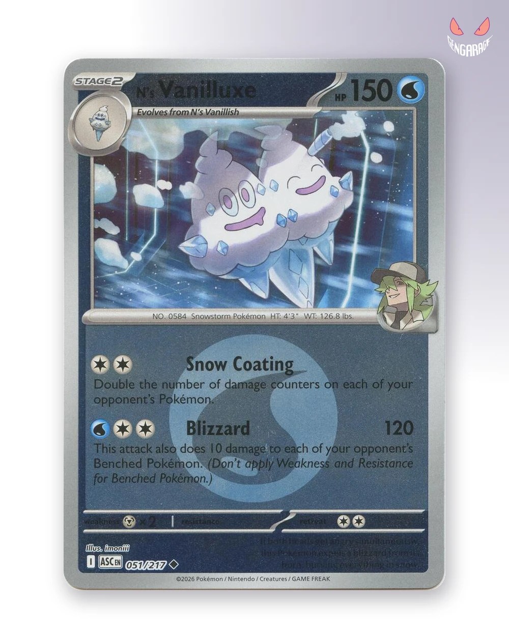 N's Vanilluxe 51 [Energy] [NM] - Ascended Heroes