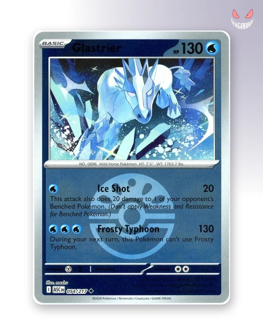 Glastrier  54 [Friend Ball] [NM] - Ascended Heroes