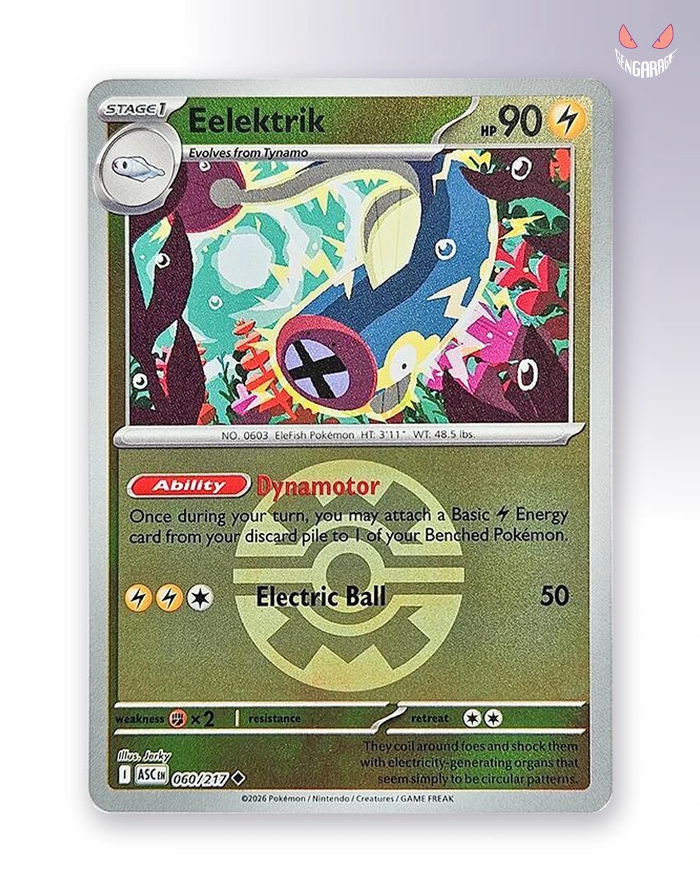 Eelektrik 60 [Quick Ball] [NM] - Ascended Heroes