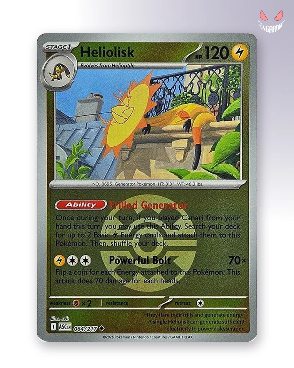 Heliolisk 64 [Quick Ball] [NM] - Ascended Heroes