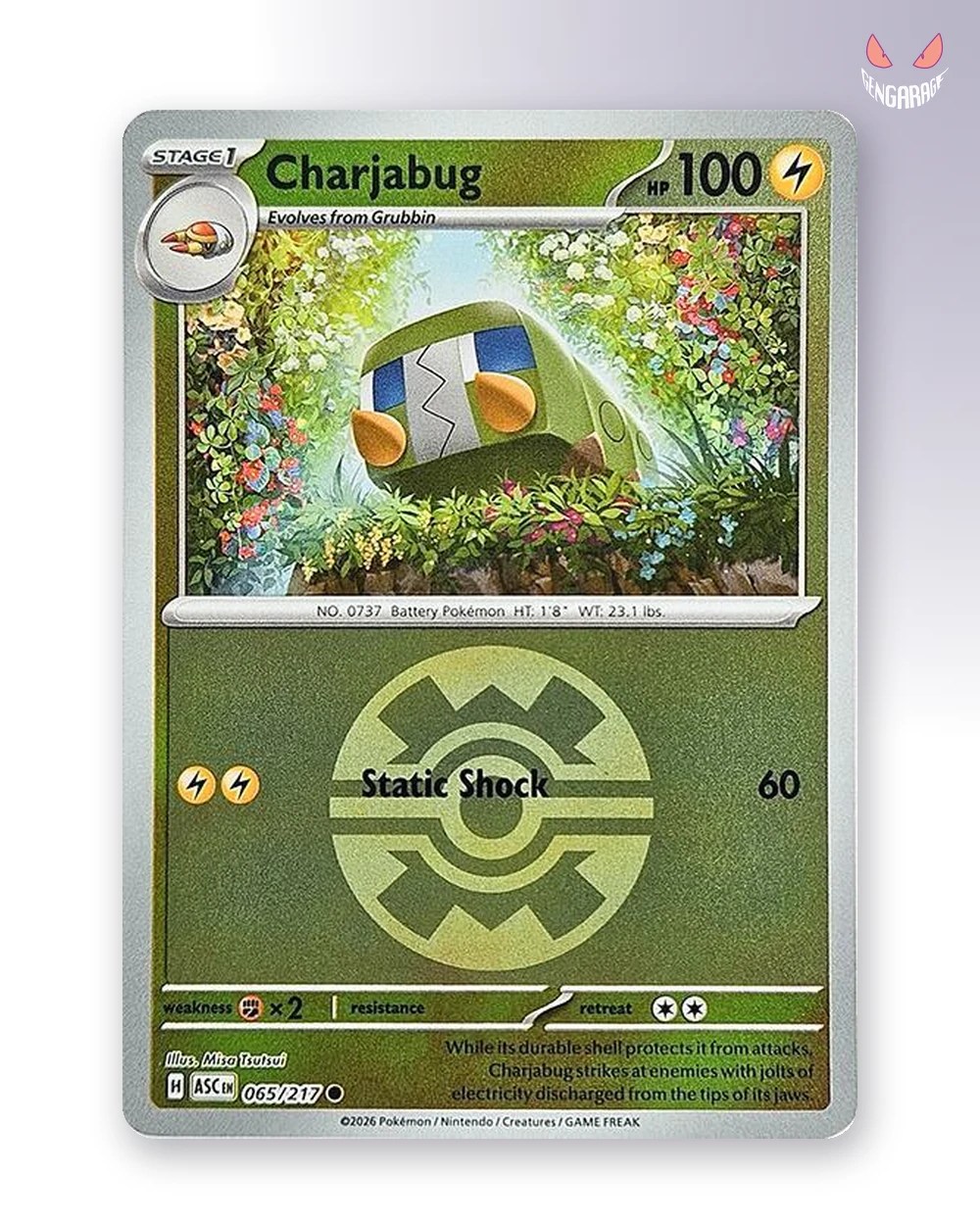 Charjabug 65 [Quick Ball] [NM] - Ascended Heroes