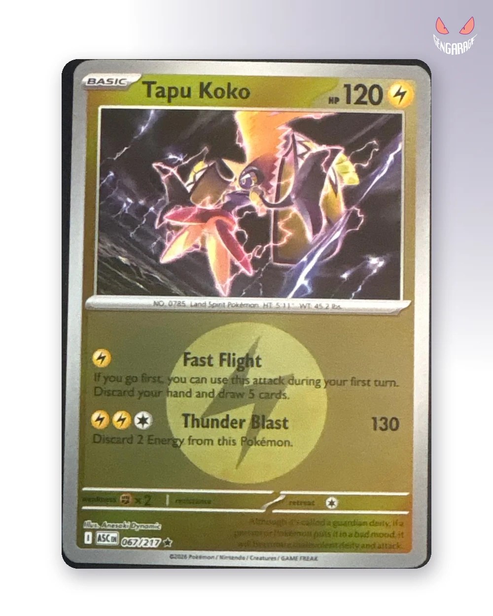 Tapu Koko 67 [Energy] [NM] - Ascended Heroes