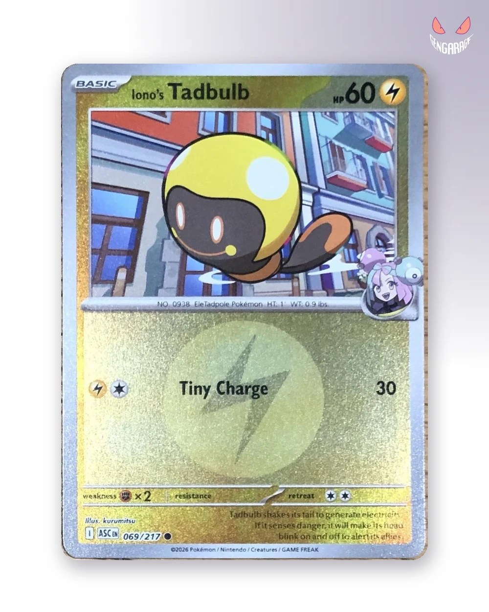 Iono's Tadbulb 69 [Energy] [NM] - Ascended Heroes