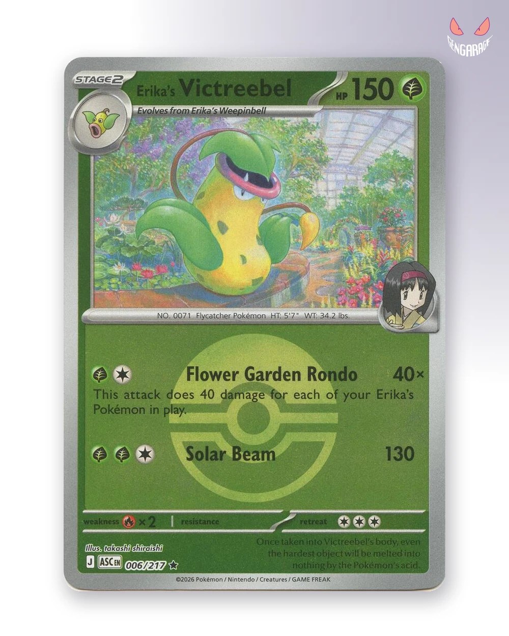 Erika's Victreebel 6 [Pokeball] [NM] - Ascended Heroes