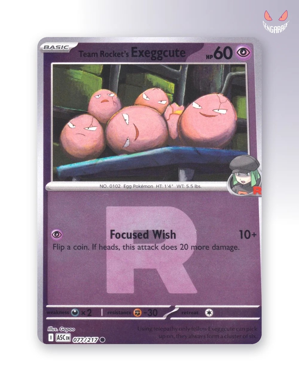 Team Rocket's Exeggcute 77 [Team Rocket] [NM] - Ascended Heroes