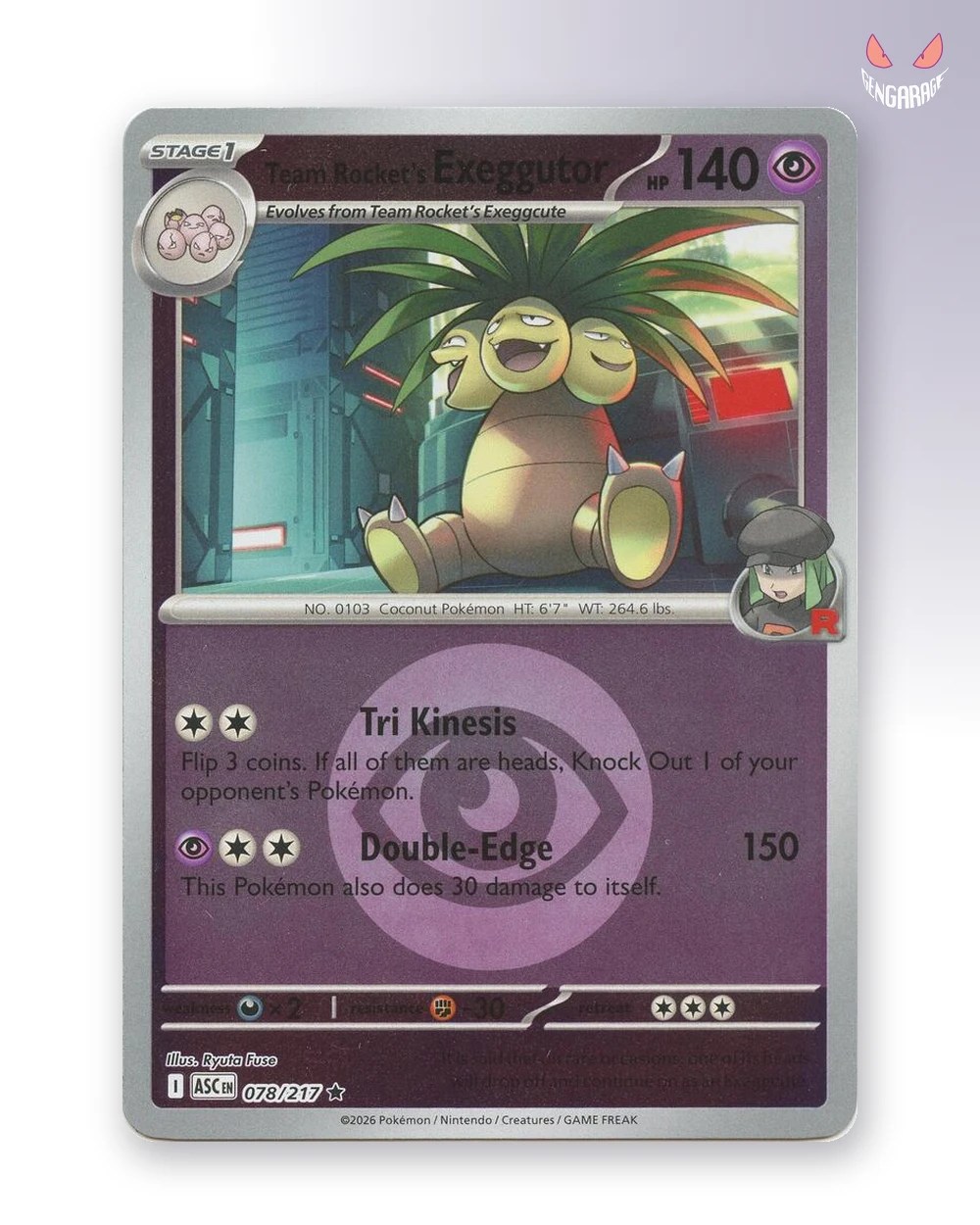 Team Rocket's Exeggutor 78 [Energy] [NM] - Ascended Heroes