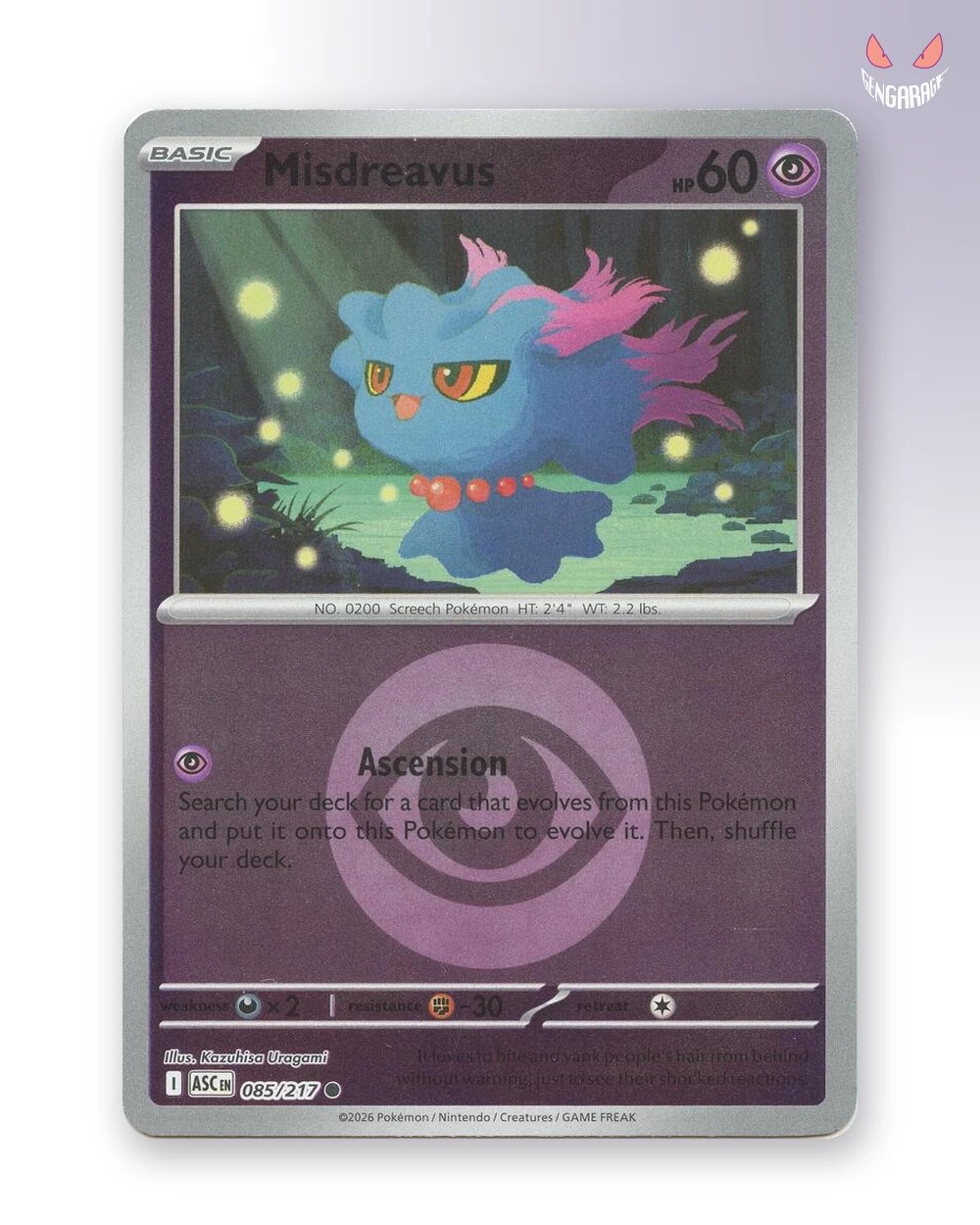 Misdreavus 85 [Energy] [NM] - Ascended Heroes