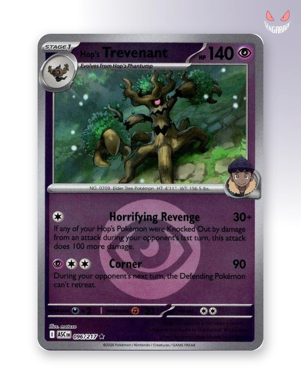 Hop's Trevenant 96 [Energy] [NM] - Ascended Heroes