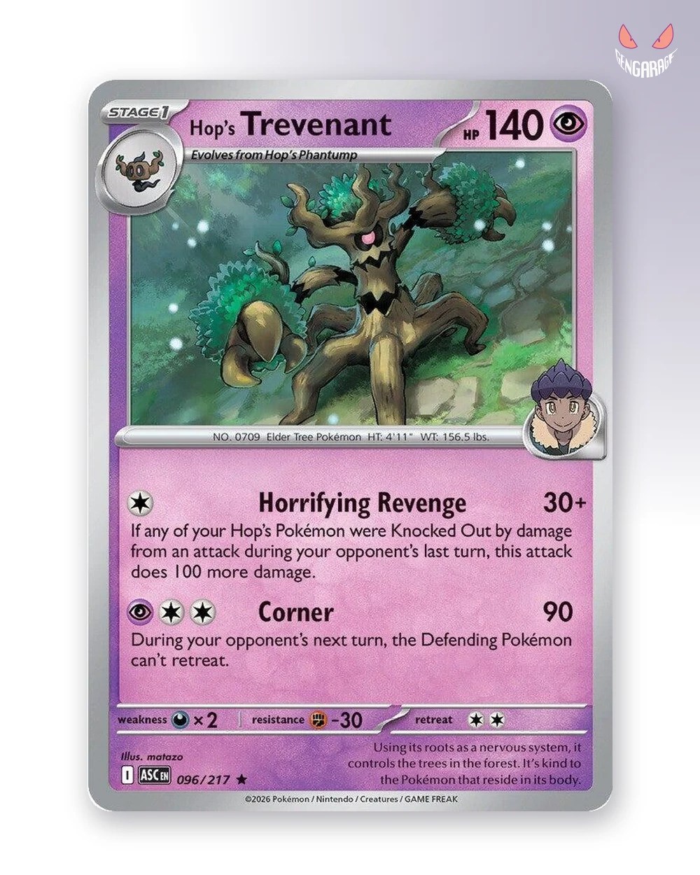 Hop's Trevenant 96 [H] [NM] - Ascended Heroes