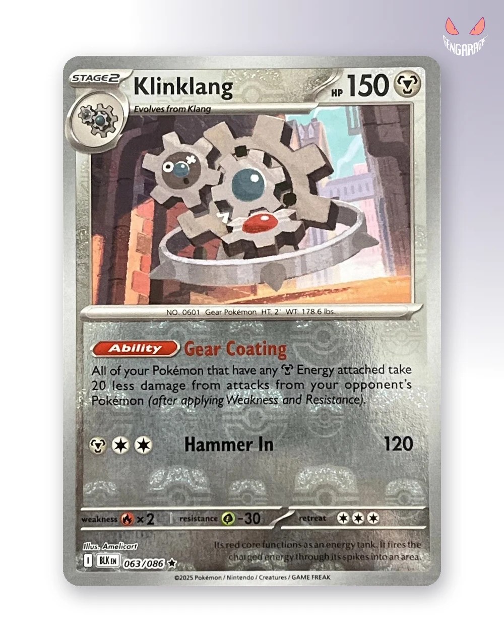 Klinklang  63 [MasterBall] [NM] - Black Bolt