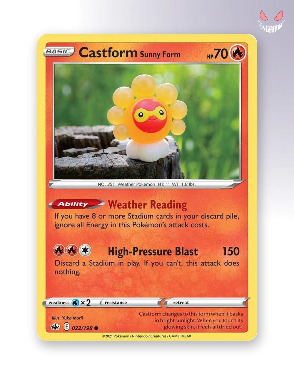 Castform Sunny Form  22 [ES] [RH] [NM] - Chilling Reign