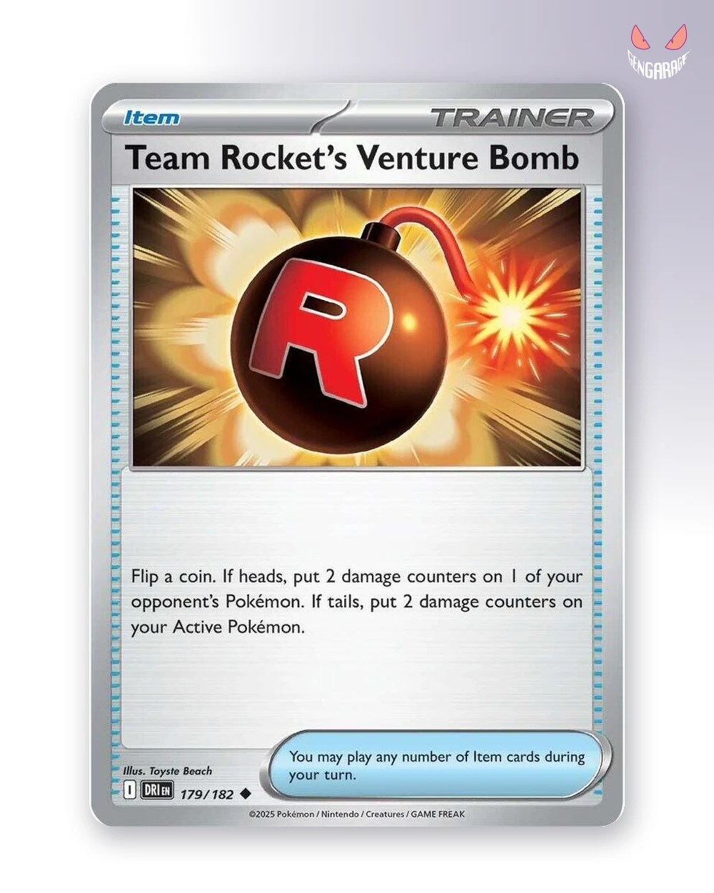 Team Rocket's Venture Bomb 179 [NM] - Destined Rivals
