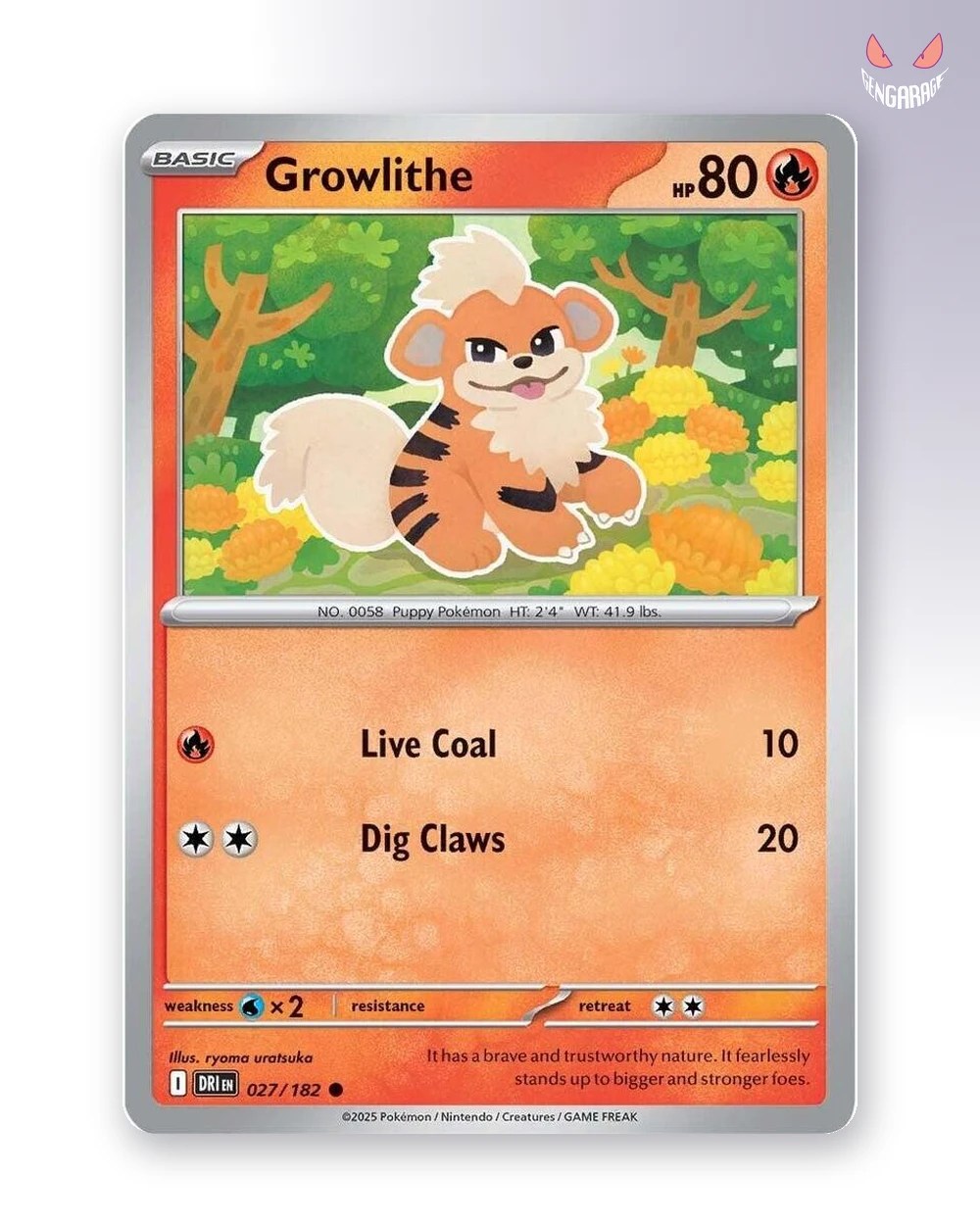 Growlithe 27 [RH] [NM] - Destined Rivals