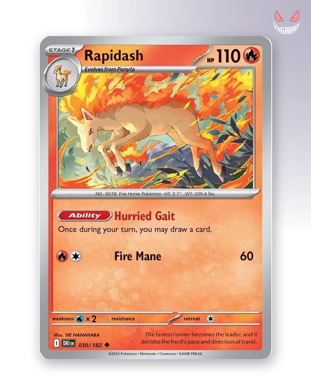 Rapidash 30 [RH] [NM] - Destined Rivals