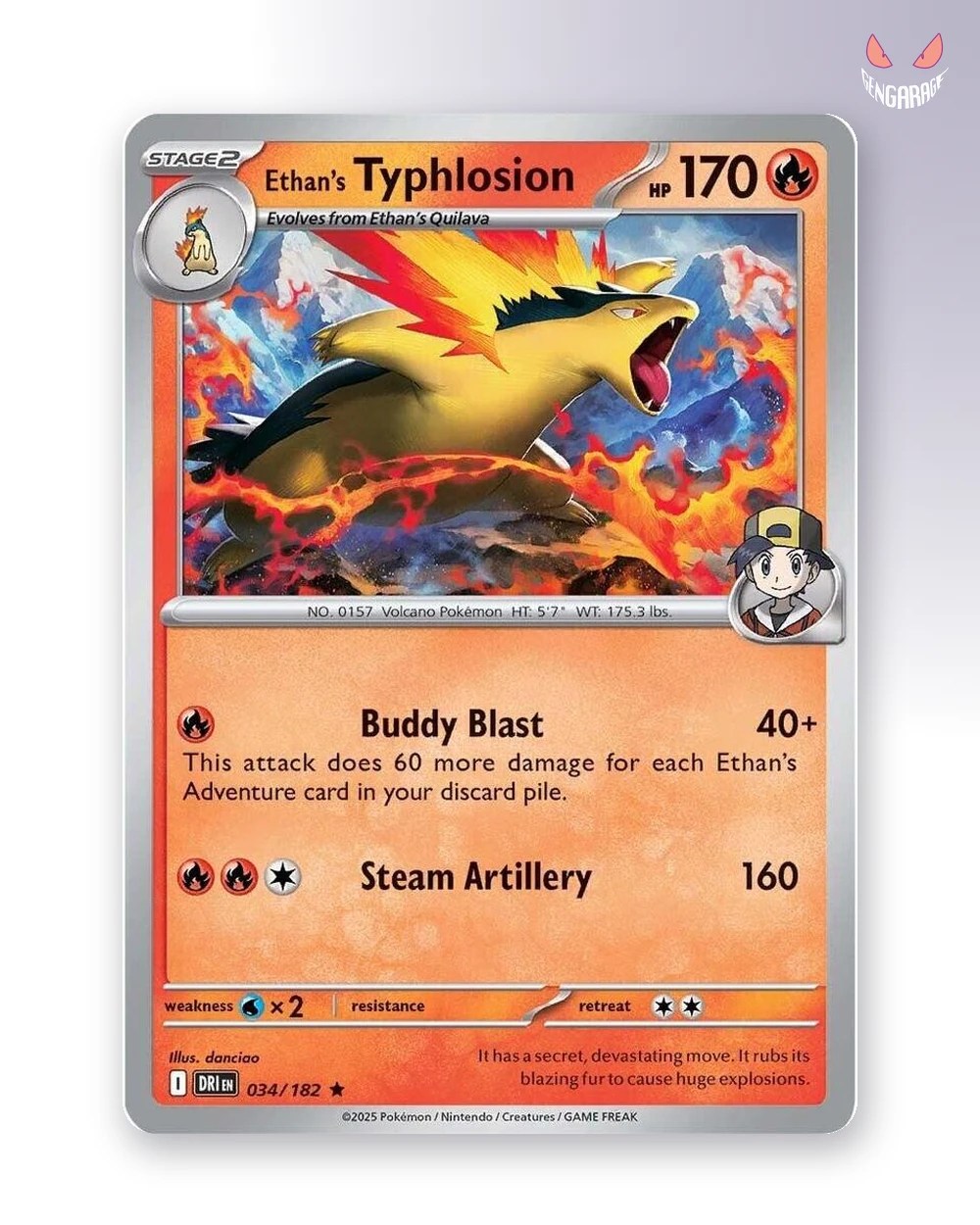 Ethan's Typhlosion  34 [H] [NM] - Destined Rivals