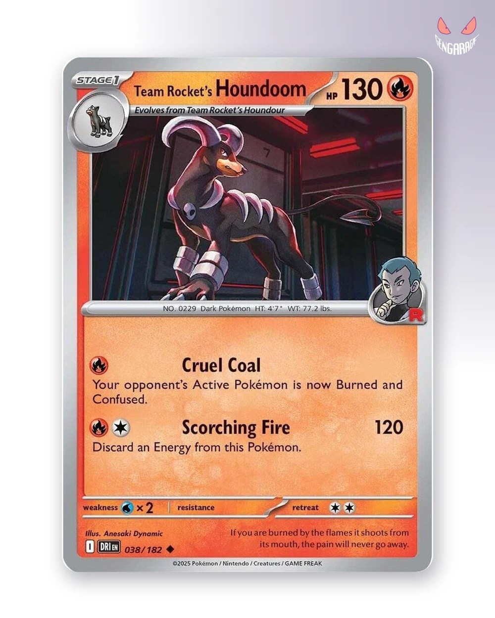 Team Rocket's Houndoom 38 [RH] [NM] - Destined Rivals