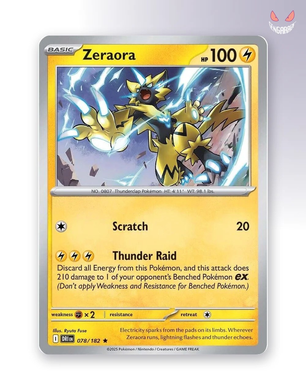Zeraora  78 [H] [NM] - Destined Rivals