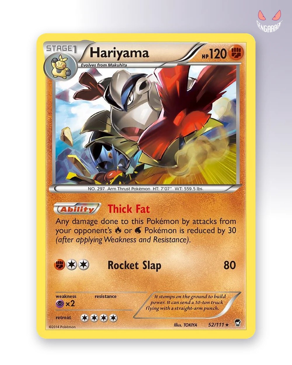 Hariyama 52 [RH] [NM] - Furious Fists